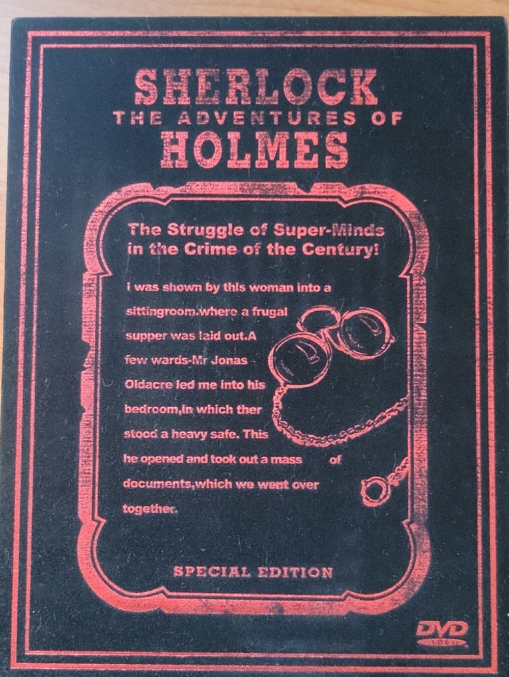 Sherlock The Adventures of Holmes Red on Black Special Edition Like New 12 DVD's